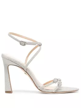 Dee Ocleppo босоножки Lanai 100 с блестками, металлик