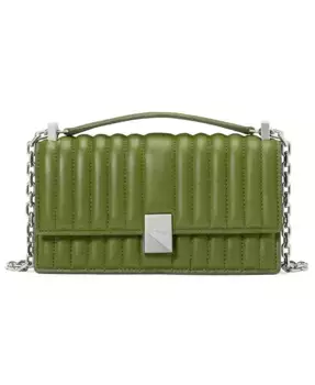 Деко Квилтед Кожаная Мини Сумка-клатч на цепочке через плечо kate spade new york, зеленый