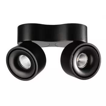 Deko-Light LED потолочный светильник Uni II Double в черном цвете 2x 20Вт 2700лм, черный