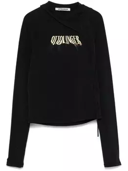 Деконструированная футболка Ottolinger, черный