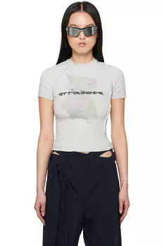 Деконструированная футболка Ottolinger, серый