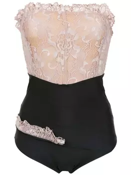 Деконструированный купальник Amir Slama, черный