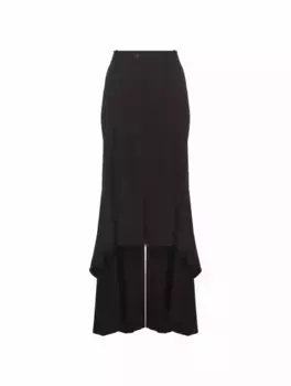 Деконструктивная юбка Godet Balenciaga, черный