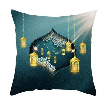 Декор чехла на подушку Изысканный узор Ворс Тонкая текстура Не потрясающий Износостойкий декоративный чехол для диванной подушки, пригодный для машинной стирки Наволочка Украшение Праздничные принадлежности-E Stuttg