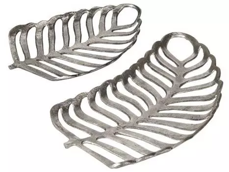 Декоративная чаша амнисос Beliani, серебряный