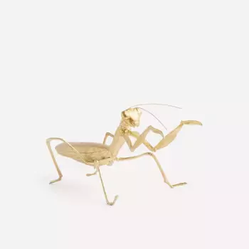 Декоративная фигурка богомола Mantis El Corte Ingls, золото