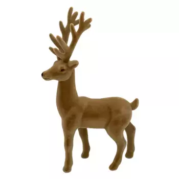 Декоративная фигурка для дома «Олень», бархатистая поверхность Home Affaire, коричневый