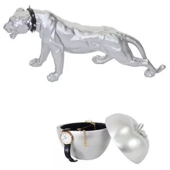 Декоративная фигурка MCW Leopard Apfel (2 шт), серебряный