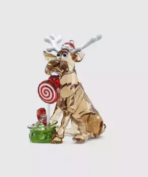 Декоративная фигурка Swarovski Holiday Cheers Reindeer Dulcis, коричневый