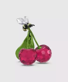 Декоративная фигурка Swarovski Idyllia Пчела и Вишня, разноцветный