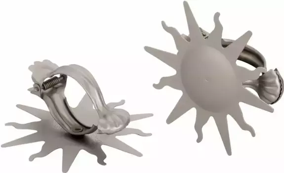 Декоративная клипса Good Life для подхватов "Солнышко", (1 шт.), для тканей и штор 8х8 см, цвет silberfarben