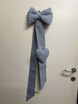 Декоративная лента для новорожденных Almatex Cotton, серовато-лазурный