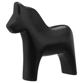 Декоративная лошадка, черная, 18 см, KLOTPLATAN IKEA