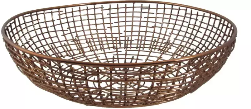 Декоративная миска Creativ deco "Новогодние украшения" (1 шт.) из металлической сетки 28,00 см, цвет rosgoldfarben