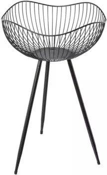 Декоративная миска Creativ deco "Новогодние украшения", (1 шт.), миска на ножках 40,00х60,00х40,00 см, цвет antikschwarz