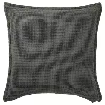Декоративная наволочка, антрацит, 50х50 см, KLOTSTARR IKEA