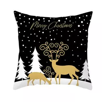 Декоративная наволочка, дышащая, моющаяся, пылезащитная, на скрытой молнии, рождественская наволочка, домашний декор для гостиной-J Stuttg