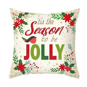 Декоративная наволочка, дышащая, моющаяся, пылезащитная, на скрытой молнии, рождественская наволочка, домашний декор для гостиной-B Stuttg