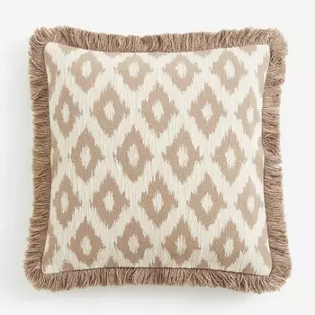 Декоративная наволочка H&M Home Jacquard-weave, бежевый