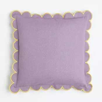 Декоративная наволочка H&M Home Linen-blend, сиреневый