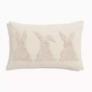 Декоративная наволочка H&M Home Tufted-motif, светло-бежевый