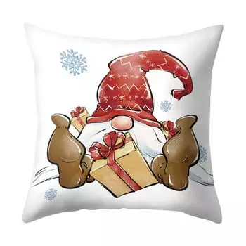Декоративная наволочка, мягкая дышащая декоративная рождественская наволочка для дома, отеля, офиса, общежития для повседневной жизни-E Stuttg