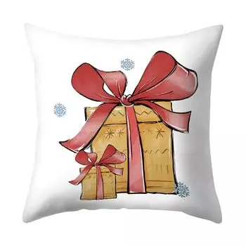 Декоративная наволочка, мягкая дышащая декоративная рождественская наволочка для дома, отеля, офиса, общежития для повседневной жизни-J Stuttg
