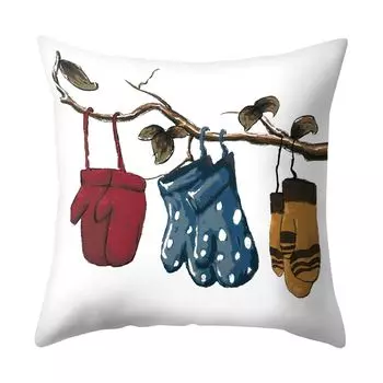 Декоративная наволочка, мягкая дышащая декоративная рождественская наволочка для дома, отеля, офиса, общежития для повседневной жизни-N Stuttg