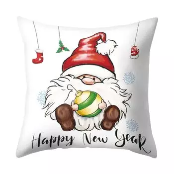 Декоративная наволочка, мягкая дышащая декоративная рождественская наволочка для дома, отеля, офиса, общежития для повседневной жизни-M Stuttg