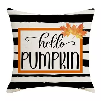 Декоративная наволочка с индивидуальным принтом, анти-потрясающая мягкая наволочка со скрытой молнией, домашний декор на День Благодарения, ежедневное использование-H Stuttg