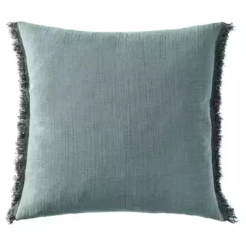 Декоративная наволочка, светло-сине-серая, 50х50 см, VALLKRASSING IKEA