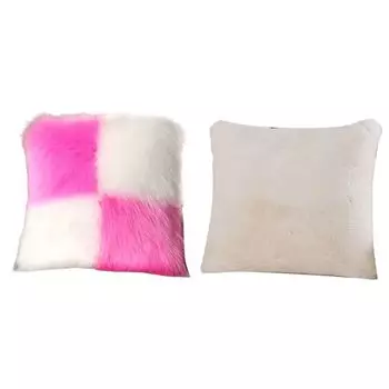 Декоративная наволочка, удобная с подушкой, внутренняя потайная молния, длинная плюшевая наволочка для общежития розово-красного цвета, размеры: 45 см Stuttg