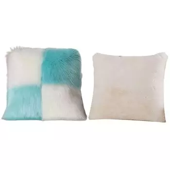 Декоративная наволочка, удобная с подушкой, внутренняя потайная молния, длинная плюшевая наволочка для общежития небесно-голубого цвета, размеры: 50 см Stuttg