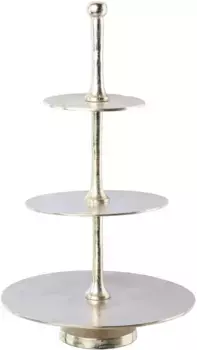 Декоративная подставка Creativ deco "Новогодние украшения" (1 шт.), 3 уровня 95 см, цвет silberfarben