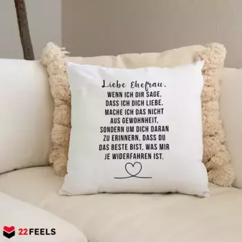 Декоративная подушка 22Feels, белый