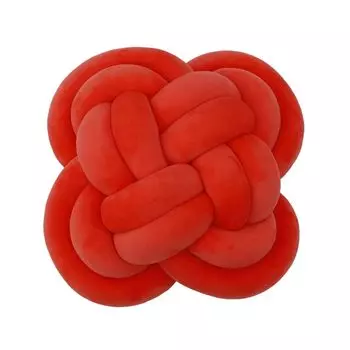 Декоративная подушка 30 х 30 см, вязаная подушка, диванная подушка, подушка для кровати, подушка ручной вязки, красная DQQ