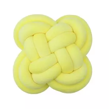 Декоративная подушка 30 х 30 см, вязаная подушка, диванная подушка, подушка для кровати, подушка ручной вязки, желтый DQQ