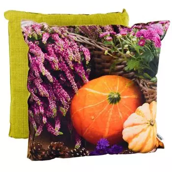 Декоративная подушка 45х45х12см уличная подушка осенняя непогода фотомотивы Marabella