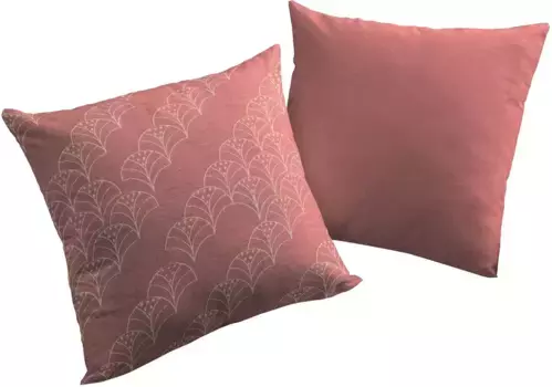 Декоративная подушка Adam "Аргентинская Криолла Лайт", с рисунком пальмы, двусторонний чехол без наполнителя, 1 шт 40х40 см, вишнево-красный