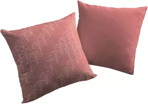 Декоративная подушка Adam "Аргентинская криолла", с рисунком пальмы, двусторонний чехол без наполнителя, 1 шт 40х40 см, темно-красный