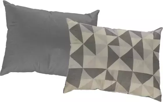 Декоративная подушка Адам "Био Бел", молния, с рисунком, двусторонний чехол без наполнителя, 1 шт Adam 50х50 см, темно-серый