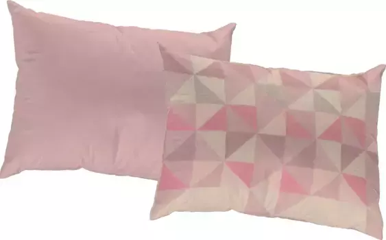 Декоративная подушка Адам "Био Бел", молния, с рисунком, двусторонний чехол без наполнителя, 1 шт Adam 40х40 см, розовый