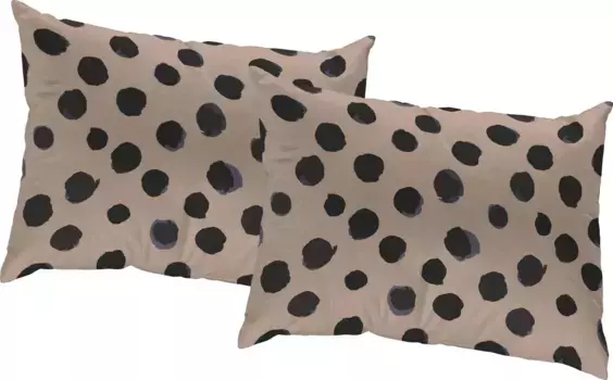 Декоративная подушка Adam "Чехол для подушки Dots", экологически чистый материал из натурального хлопка, чехол без наполнителя, 1 шт 40х40 см, фиолетовый