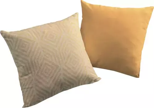 Декоративная подушка Adam "Easy Diamond", молния, с рисунком, двусторонний чехол без наполнения, 1 шт 40х60 см, цвет curry + gemustert-Jaquard-Struktur