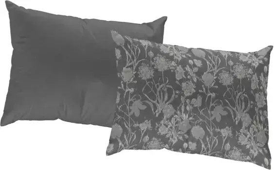 Декоративная подушка Adam "Flower Cuve", с цветочным узором, двусторонний чехол без наполнения, 1 шт 50х50 см, оливковый