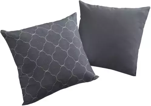 Декоративная подушка Адам "Индийская Кортезада", с орнаментом, двусторонний чехол без наполнения, 1 шт Adam 60х40 см, синий