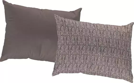 Декоративная подушка Adam "LIttle Parrot", сертифицирована GOTS - двусторонний чехол без наполнения, 1 шт 40х60 см, цвет kaffee + gemustert-Jaquard-Struktur