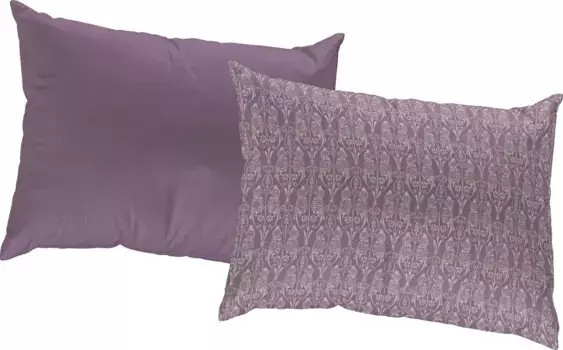 Декоративная подушка Adam "LIttle Parrot", сертифицирована GOTS - двусторонний чехол без наполнения, 1 шт 40х40 см, цвет aubergine + gemustert-Jaquard-Struktur