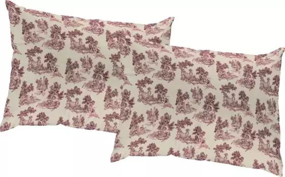 Декоративная подушка Адам "Старые добрые времена", сертификат GOTS - чехол без наполнителя, 1 шт Adam 40х40 см, темно-красный