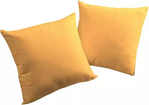 Декоративная подушка Adam "Uni Collection", однотонная, чехол без наполнителя, 1 шт 60х40 см, цвет gelb + unifarben